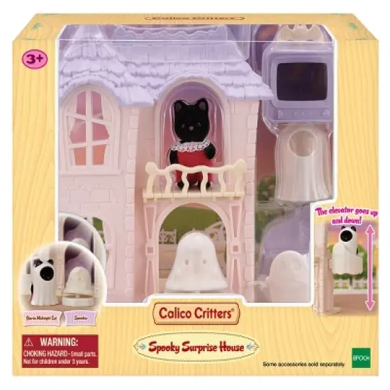 Calico Critters Spooky Surprise House, Dollhouse Playset with Collectible Doll Figure image {5}