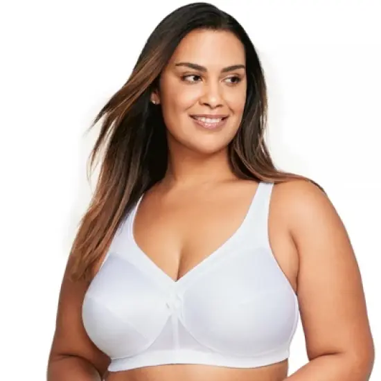 Glamorise Womens MagicLift Active Support Wirefree Bra 1005 White image {5}