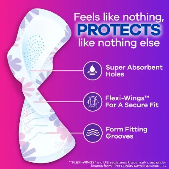 Always Radiant Extra Heavy Flow Absorbency with Flex Foam Pads - Scented - Size 3 image {2}