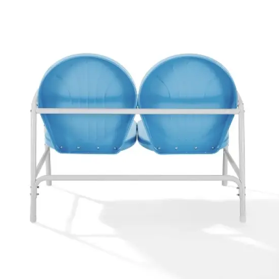 Griffith Outdoor Loveseat - Sky Blue - Crosley image {8}