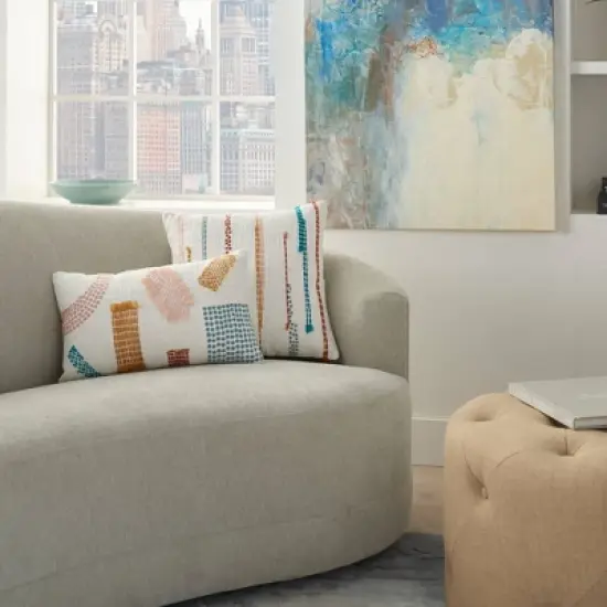 Life Styles Woven Patches Throw Pillow - Mina Victory image {5}