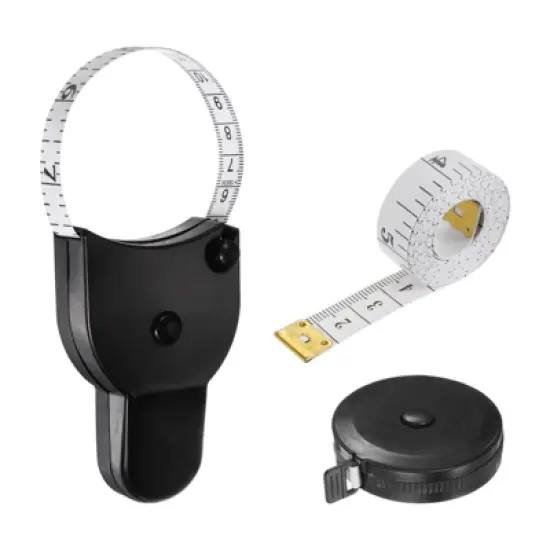 Unique Bargains Automatic Retractable Fitness Tailor Tape Double Scale Rulers and Measuring Tools 150cm/60 Inch 3 Pcs image {2}