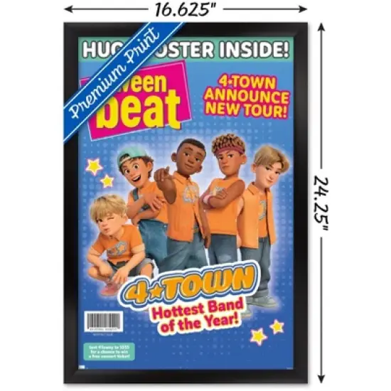 Trends International Disney Pixar Turning Red - 4-Town Tween Beat Framed Wall Poster Prints image {2}