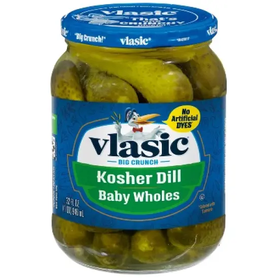 Vlasic Baby Whole Kosher Dill Pickles - 32 fl oz image {4}