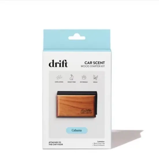 Drift Co Car Wood Air Freshener Car Odor Eliminator Cabana Scent Starter Kit image {1}