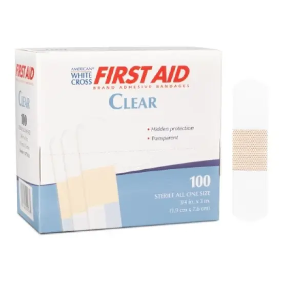 American White Cross Transparent Adhesive Strips image {4}