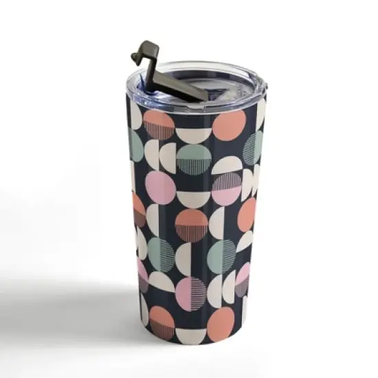Emanuela Carratoni Abstract Moon Pattern 20 oz Stainless Steel Travel Mug - Deny Designs image {2}