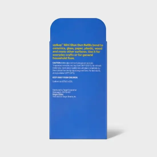 30ct Mini Glue Gun Stick Refills - up&up&trade;: Hot Glue Sticks for Crafting, Clear, 3.937" Length, 30 Pack image {2}