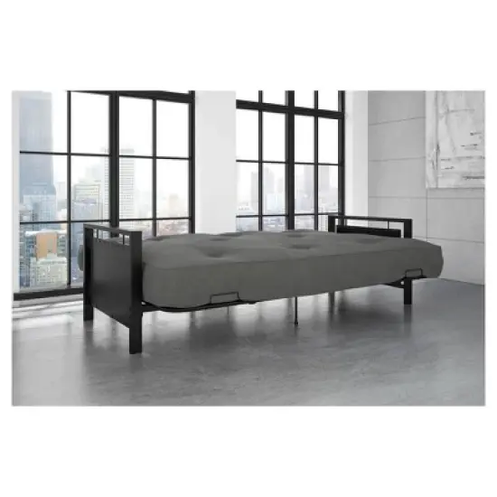Henley Metal Arm Futon Frame Black Metal - Dorel Home Products image {12}