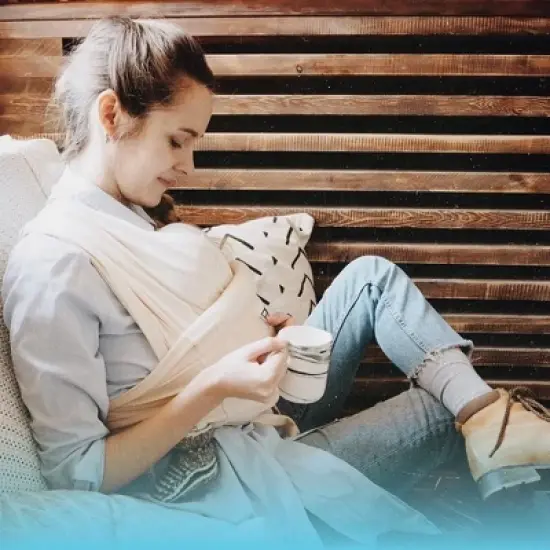 Baby K'tan Pre-Wrapped Ready To Wear Baby Carrier: Natural Organic Cotton image {3}