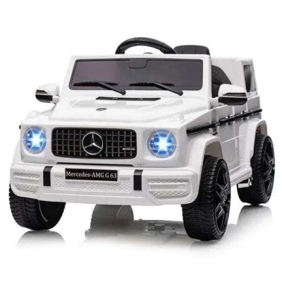 Kids 12V Ride On Car with Remote Control, Electric Car Toy for Kids with Suspension, Safety Lock, Ride On Tioy Car with Led Lights, Bluetooth, Music image {8}