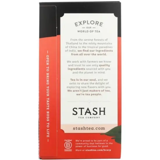 Stash Tea Decaf Chai Spice Tea - Case of 6/18 Bags image {4}
