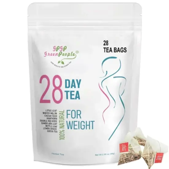 GPGP GreenPeople Herbal Slimming Tea, Caffeine Free, 28 Tea Bags, 2.96 oz (84 g) image {6}
