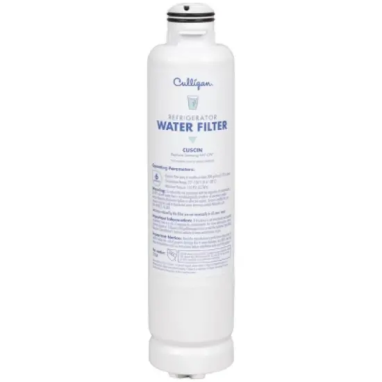 Culligan CUSCIN Replacement Samsung (HAF-CIN) Refrigerator Water Filter: Filters Odors, Lead, Chlorine, VOCs, Microplastics image {1}