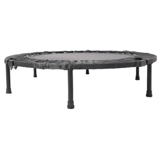 QingMoon 40 Inch Foldable Trampoline With Non-slip Rubber Cover,  Adjustable Foam Handle, Ideal For Fitness, Sports, And Outdoor Recreation image {2}