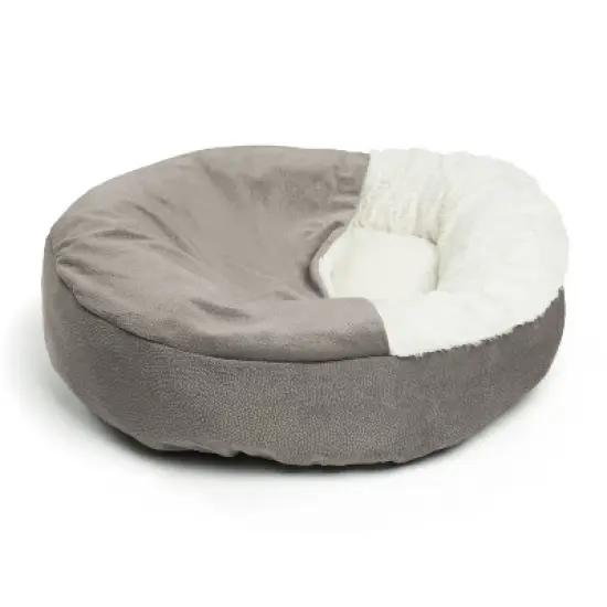 Best Friends by Sheri Cozy Cuddler Ilan Dog Bed - 24"x24" - Gray image {3}