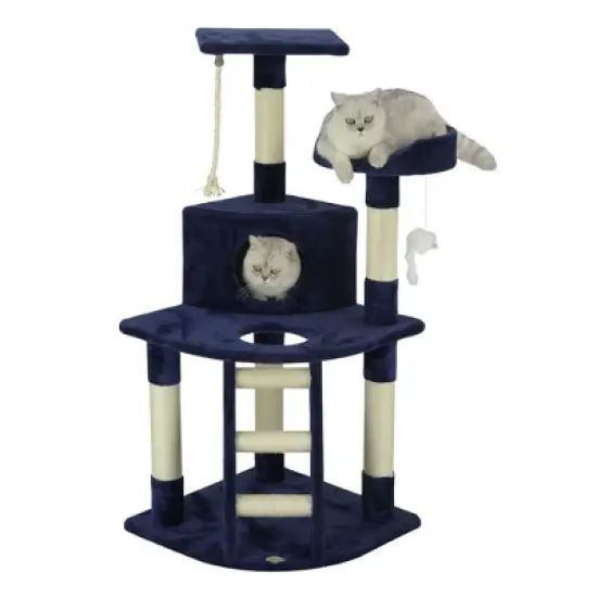 Go Pet Club 48" Classic Cat Tree Condo with Sisal Covered Posts F08 image {5}