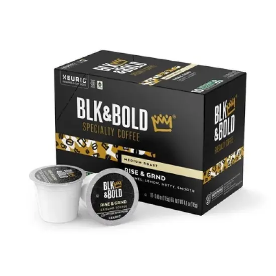 BLK & Bold Specialty Beverages Rise & Grind Medium Roast Keurig K-Cup Coffee Pods - 10ct image {3}