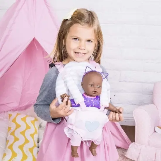 Adora Black Baby Doll 13 inch Playtime Baby Wild at Heart with a Toy Baby Bottle image {2}