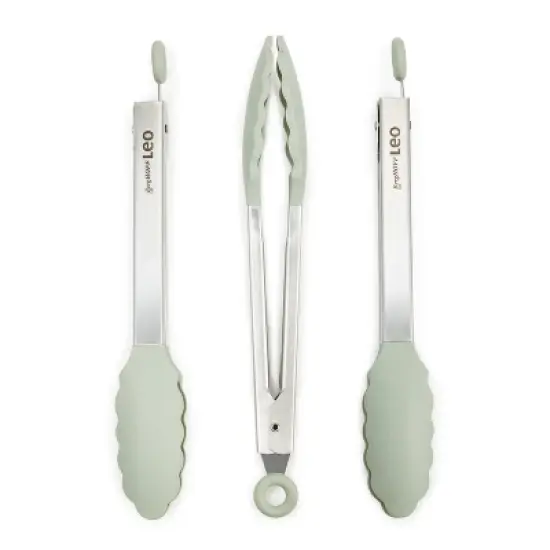BergHOFF Balance Silicone Serving Tongs, Recycled Material, Sage image {8}