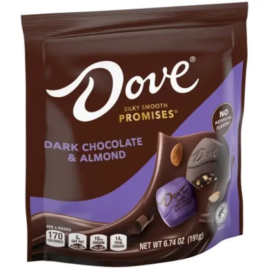 Dove Promises Dark Chocolate & Almond Candy - 6.74oz image {7}
