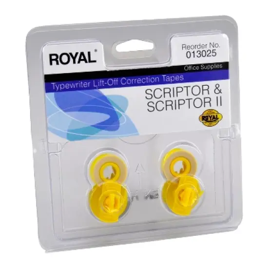 Royal&reg; Scriptor Typewriter Lift-off Tape, 2 Pack in Orange image {6}