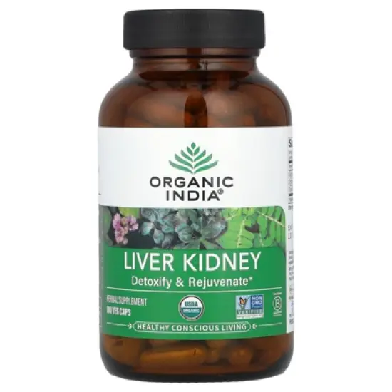 Organic India Liver Kidney, 180 Veg Caps image {4}