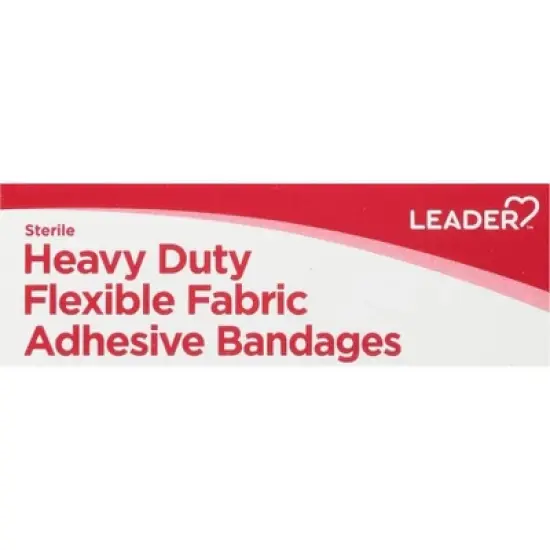Leader Flexible Fabric Heavy Duty Sterile Adhesive Bandages 10 ea image {5}