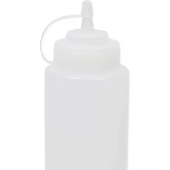 Juvale 6 Pack Plastic Condiment Squeeze Bottles for Restaurants, Clear (29 oz) image {5}