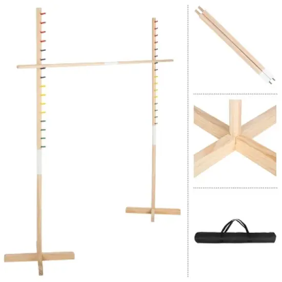 Hey Play Wooden Limbo Game for Kids and Adults image {7}