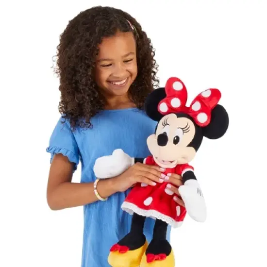 Disney Minnie Red Plush: Polyester Stuffed Mouse Character image {1}
