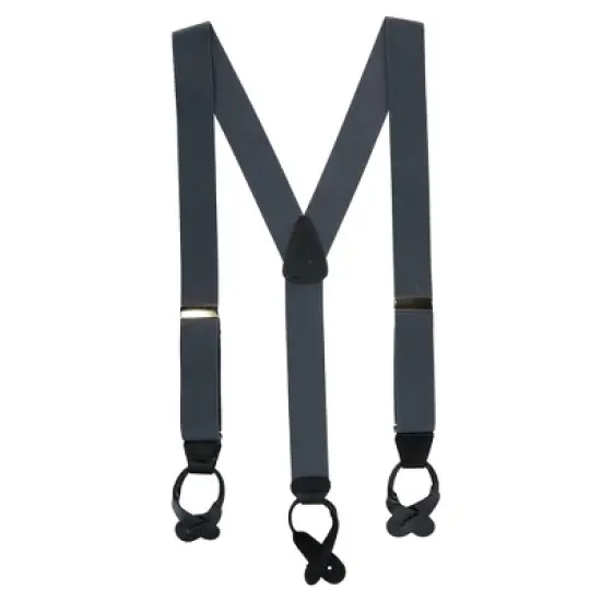CTM Men's Elastic Button End Suspenders image {8}
