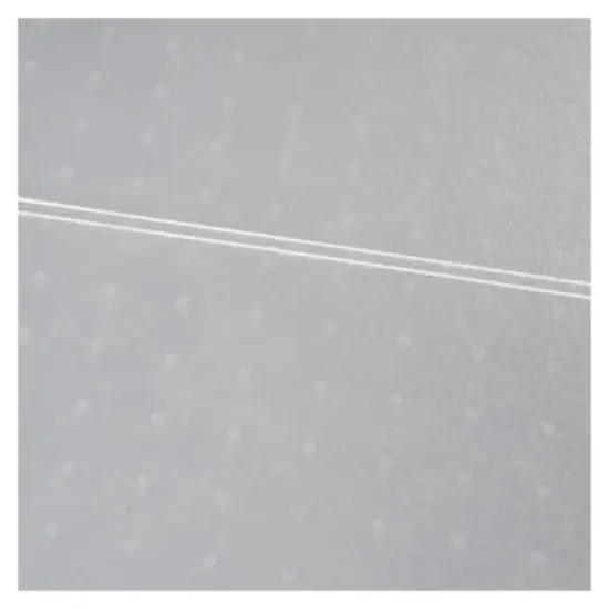 Polypropylene Foldable Chair Mat for Carpets Rectangular White - Floortex&reg; image {1}