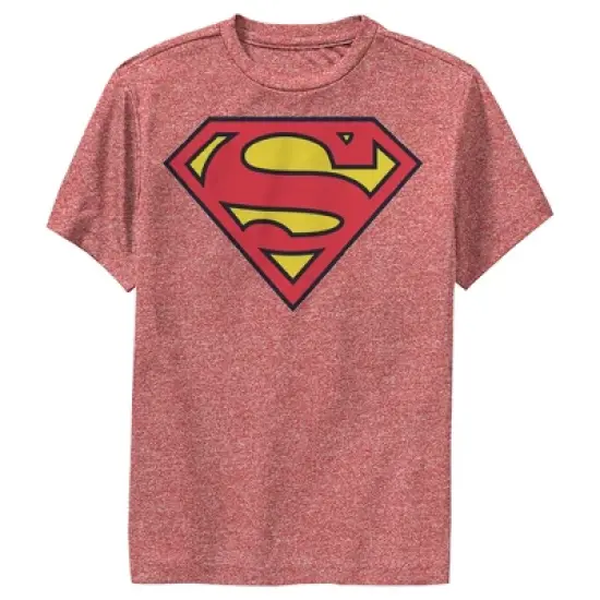 Boy's Superman Classic Logo Performance Tee image {4}
