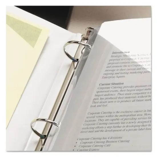 Smead Organized Up Poly Slash Jackets Letter Polypropylene Clear 5/Pack 89506 image {3}