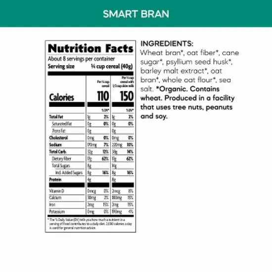 Nature's Path Organic Smart Bran Cereal 12pk/127.2oz image {5}