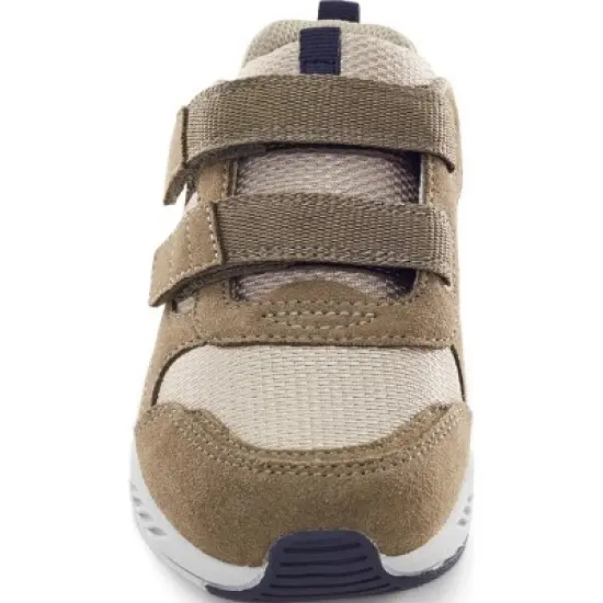 Stride Rite Kids Unisex Brighton-XW-Adaptable Sneaker | 2.5 | Tan/Navy image {3}