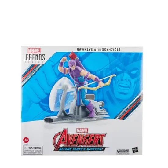 Marvel Avengers Legends Hawkeye Action Figure with Sky-Cycle Vehicle image {1}