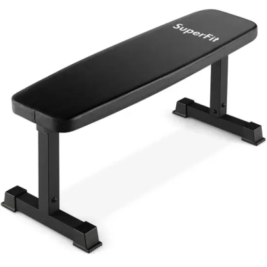 Costway 660LBS Heavy Duty Flat Weight Bench for Multipurpose Full Body Strength Training image {10}