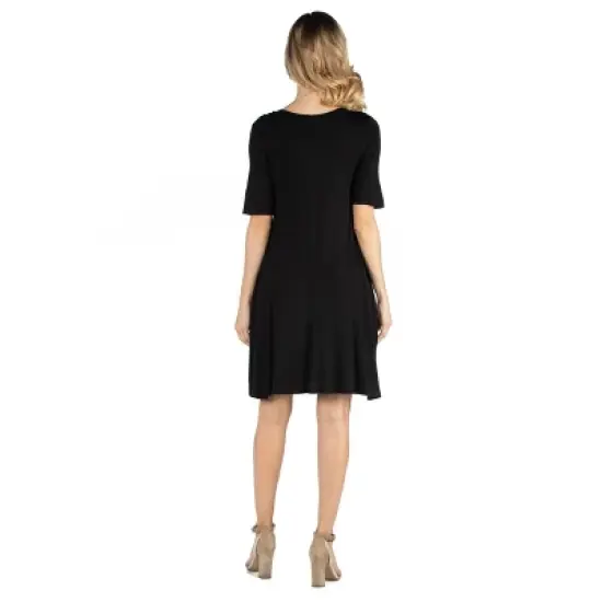 Flare T Shirt Pocket Masternity Dress image {2}