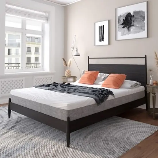 Costway 8'' Jacquard Mattress Gel Infused Memory Foam Medium Firm Bamboo Charcoal Queen\Full image {11}