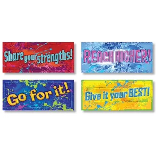 North Star Teacher Resources Positive Messages Posters, 7-1/3" x 17", Set of 12 image {3}