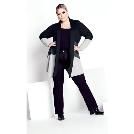 Women's Plus Size Cora Cardigan - gray | AVENUE image {2}