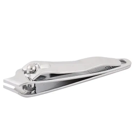 Unique Bargains Side Slant Edge Manicure Tool Finger Toe Nail Clipper Cutter Scissor Trimmer 6cm Silver image {1}