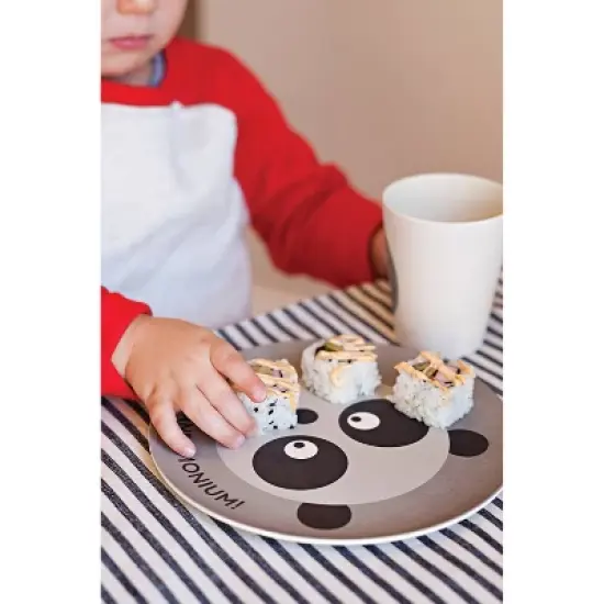 7.8" 4pk Bamboo Fiber Animal Plates - Red Rover image {2}