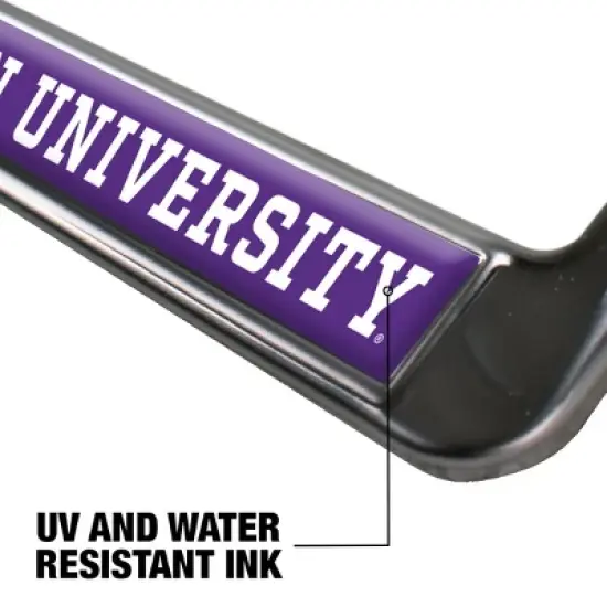 Northwestern University Alumni Logo Full Size Standard License Plate Metal Frame image {5}