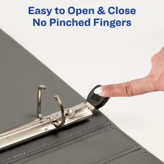 Avery Nonstick Heavy-Duty View 3 Ring Binder, 0.5" Slant Rings, 1 White Binder (05234) image {4}