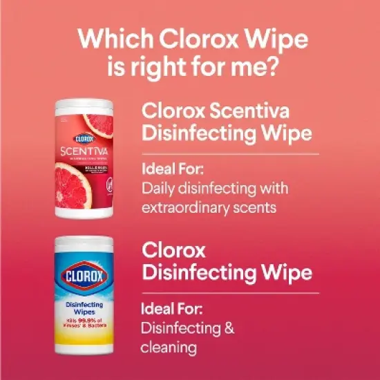 Clorox Scentiva Grapefruit & Orange Blossom Disinfecting Wipes - 75ct image {9}