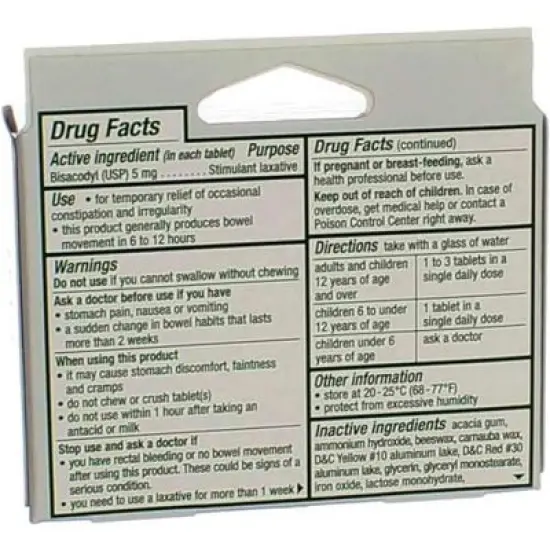 Dulcolax Laxative Tablets image {1}