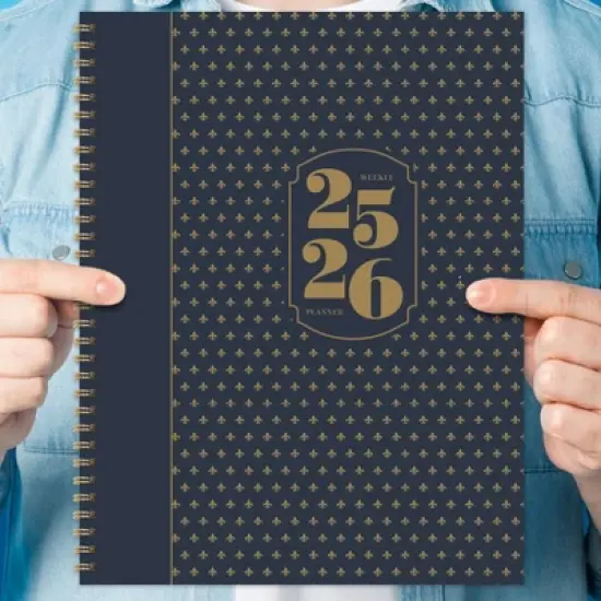 TF Publishing July 2025 - June 2026 Fleur de Lis Large Weekly Monthly Planner image {7}